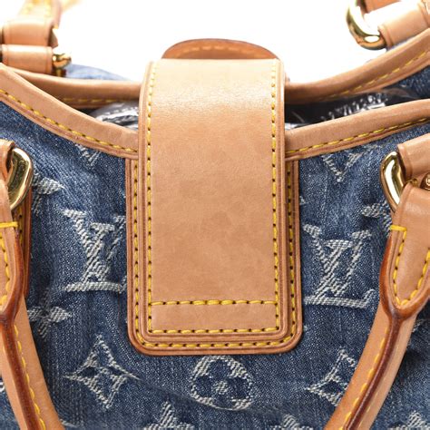 LOUIS VUITTON Monogram Denim Pleaty Blue 